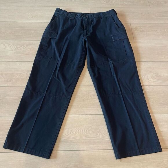 Blauer Mens Police‎ Cargo Pants Blue 36 Cop Wide leg Workwear Uniform - Picture 1 of 8